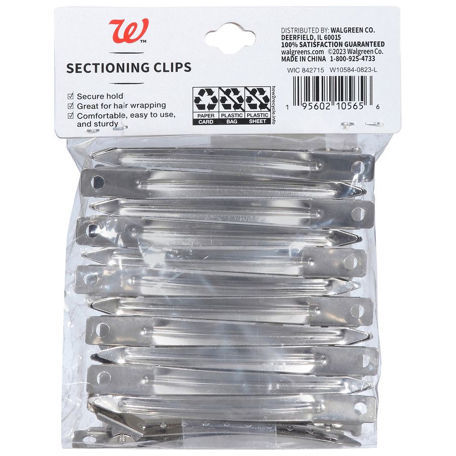 slide 2 of 2, Walgreens Sectioning Clips, 12 ct