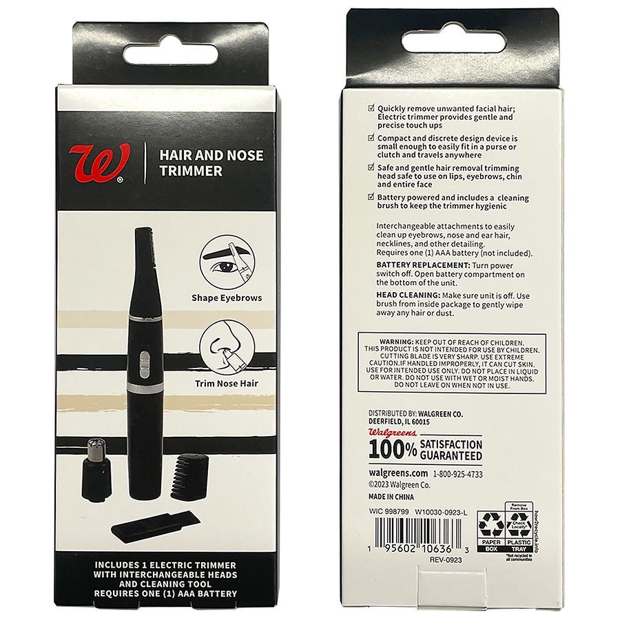 slide 2 of 4, Walgreens Hair And Nose Trimmer, 1 ct
