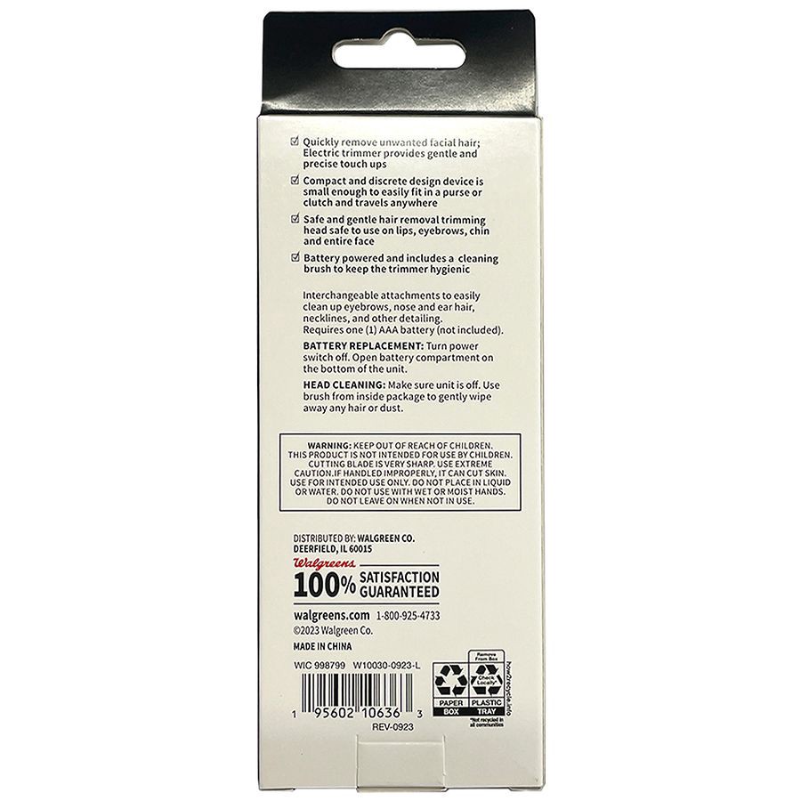 slide 3 of 4, Walgreens Hair And Nose Trimmer, 1 ct