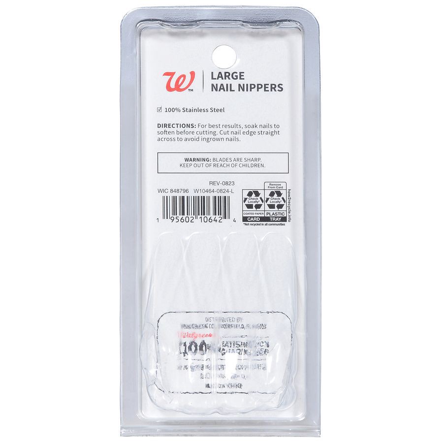 slide 2 of 2, Walgreens Men's Large Nail Nippers, 1 ct