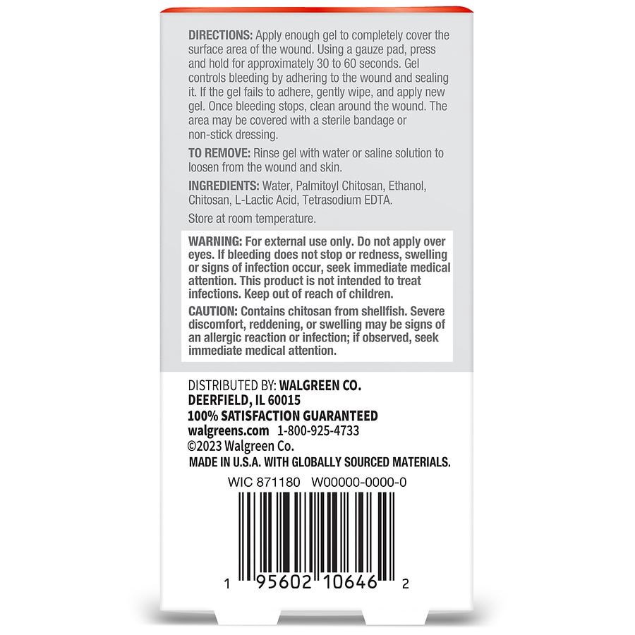 slide 3 of 3, Walgreens Stop Bleeding Nick Gel, 0.3 fl oz
