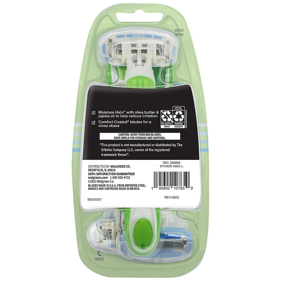 slide 2 of 2, Walgreens Five Blade Disposable Razors, 3 ct