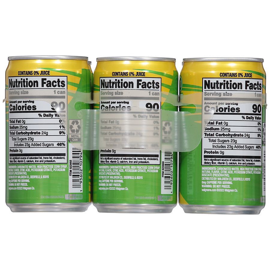 slide 4 of 5, Nice! Soda Lemon Lime, 6 ct; 7.5 fl oz