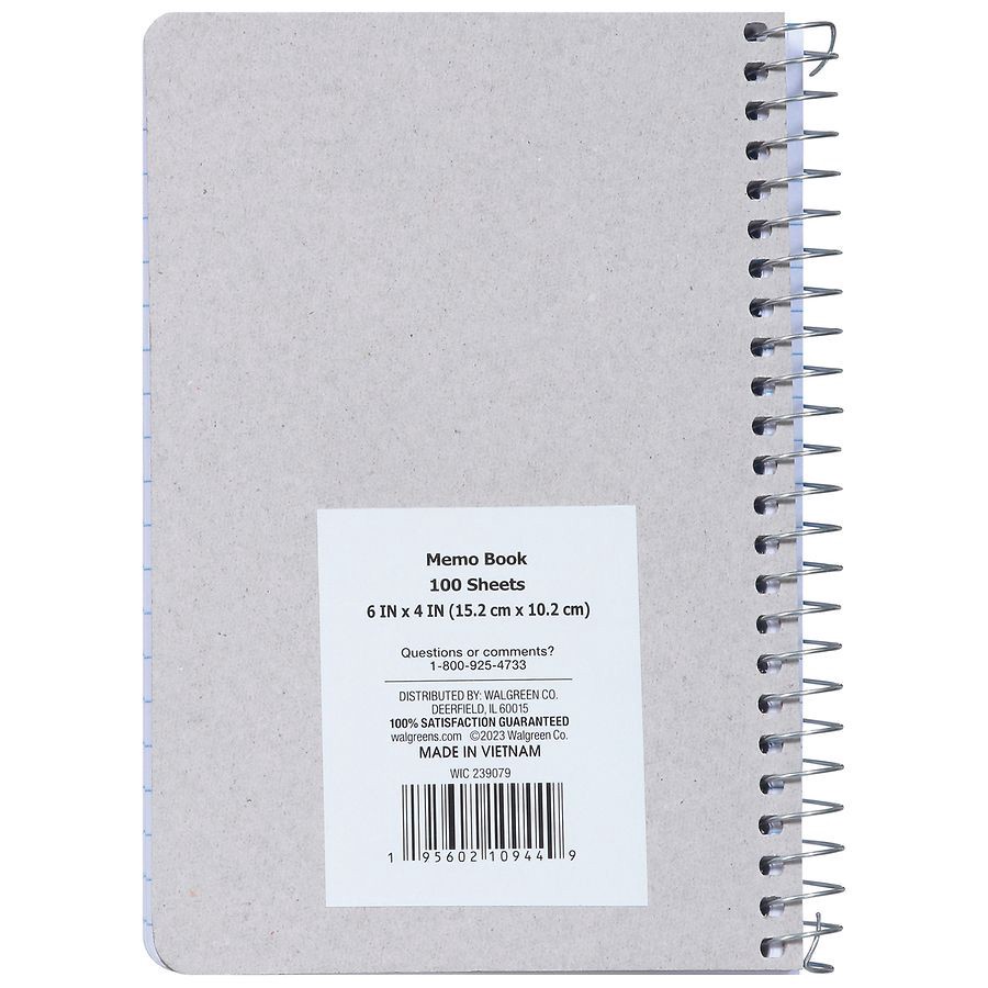 slide 2 of 2, Wexford Poly Memo Book 6in x 4in, 100 ct