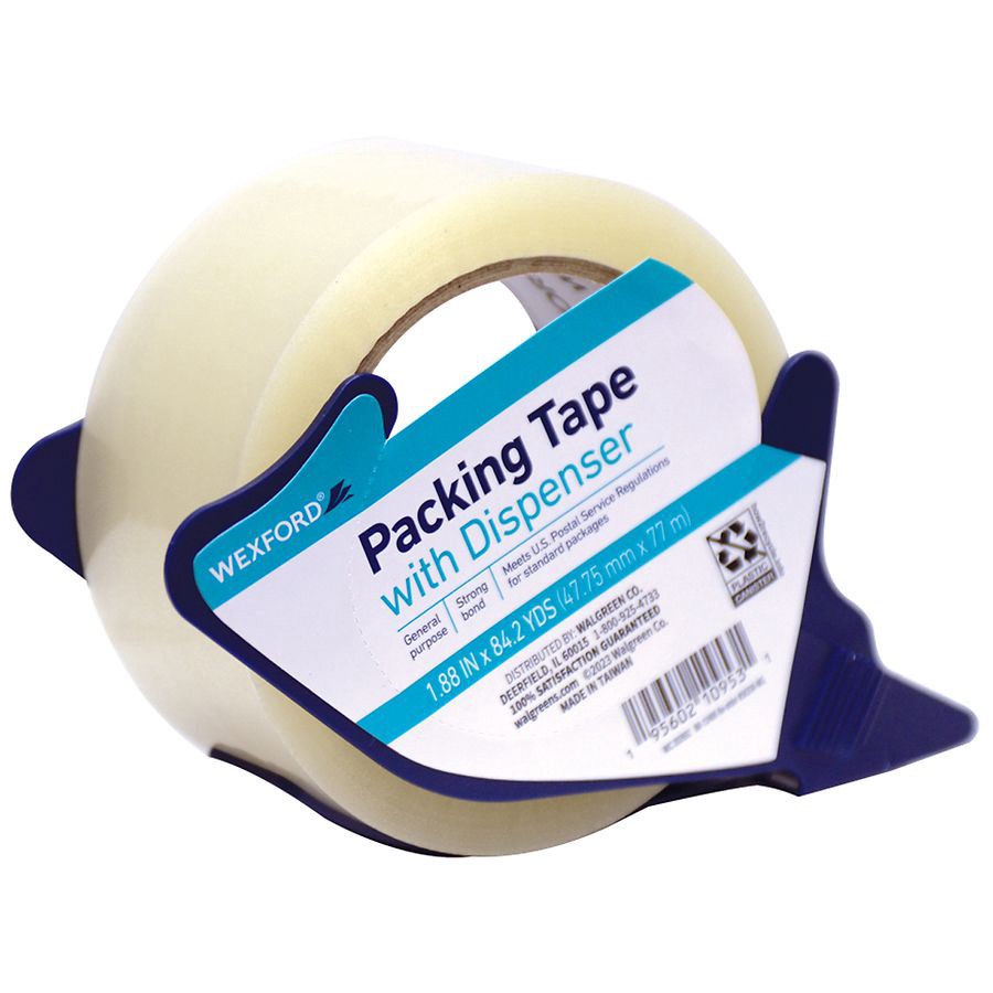 slide 2 of 3, Wexford Packing Tape With Dispenser, 1 ct