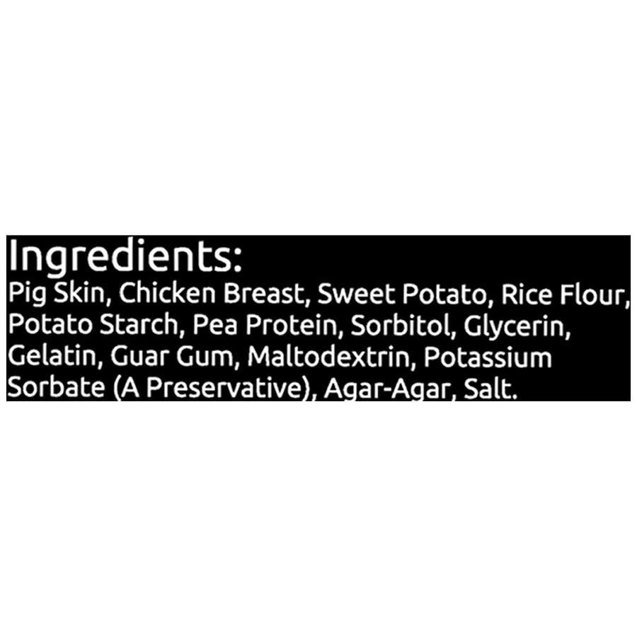 slide 2 of 4, PetShoppe Premium Mini Wrapped Bones Chicken, Pork Skin, Vegetables, 7 ct