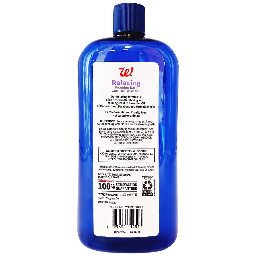 slide 2 of 4, Walgreens Foaming Bath Lavender, 34 fl oz