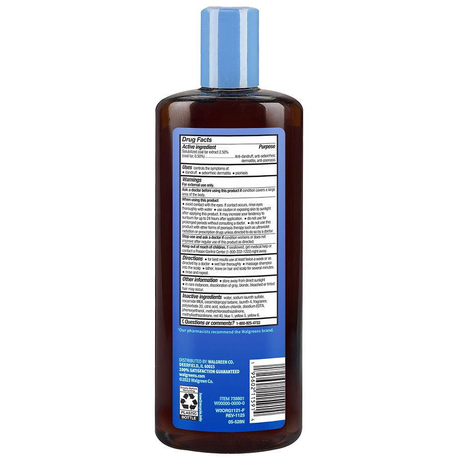 slide 4 of 4, Walgreens T/GEL THERAPEUTIC ANTI-DANDRUFF SHAMPOO ORIGINAL STRENGTH, 16 fl oz