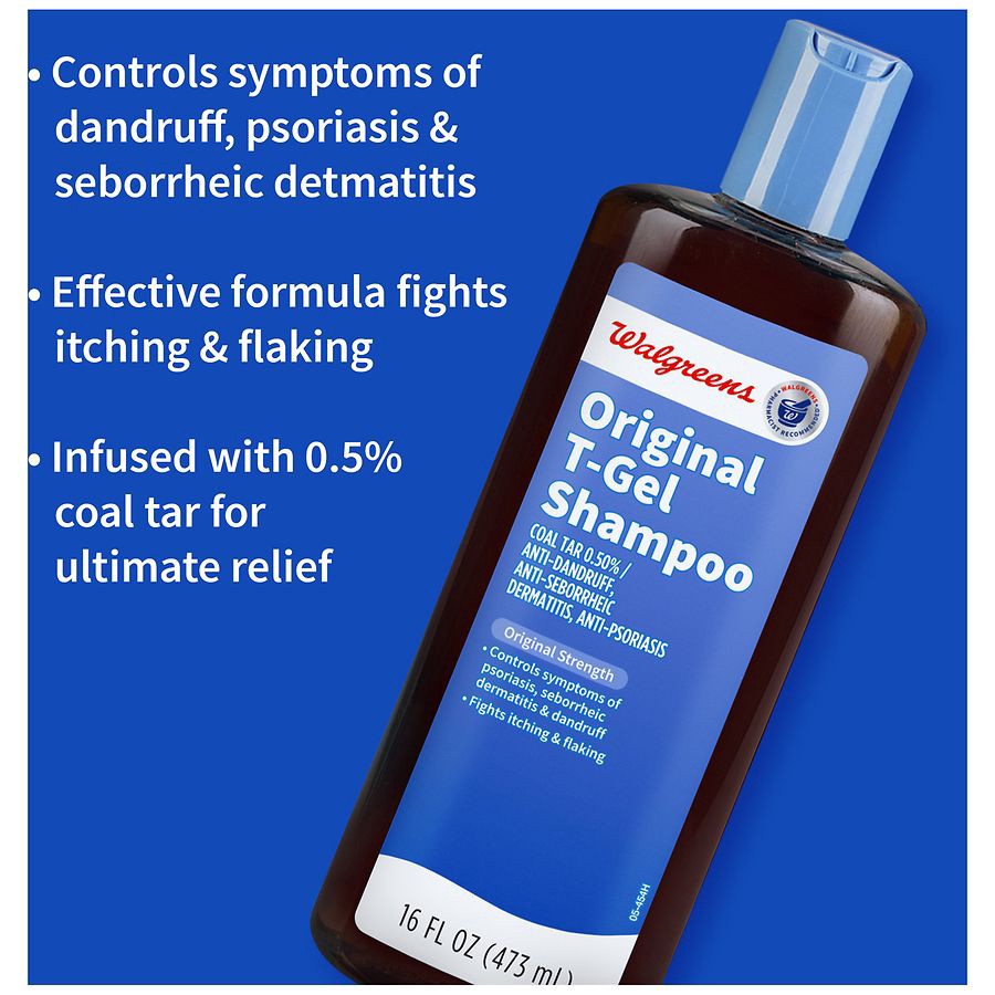 slide 2 of 4, Walgreens T/GEL THERAPEUTIC ANTI-DANDRUFF SHAMPOO ORIGINAL STRENGTH, 16 fl oz