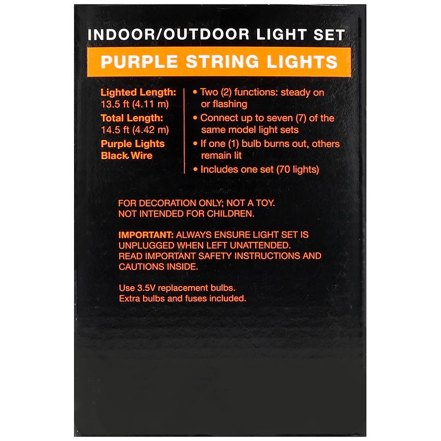 slide 5 of 5, Festive Voice String Lights, 1 ct