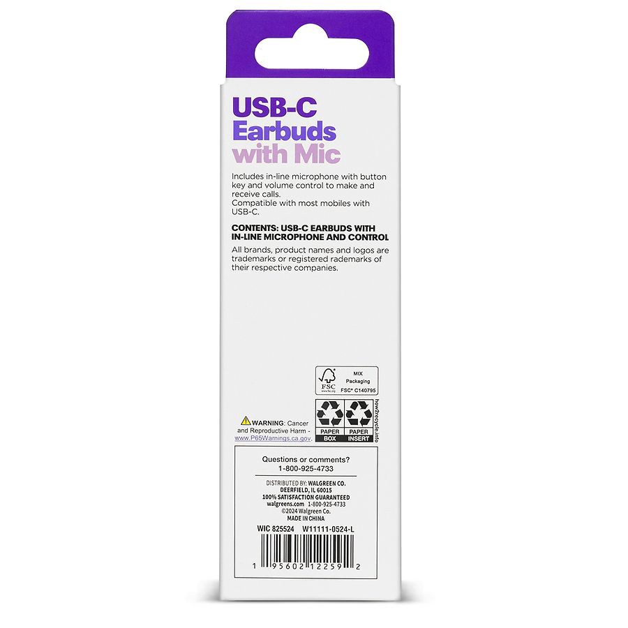 slide 2 of 2, Infinitive USB-C Wired Earbuds, 1 ct