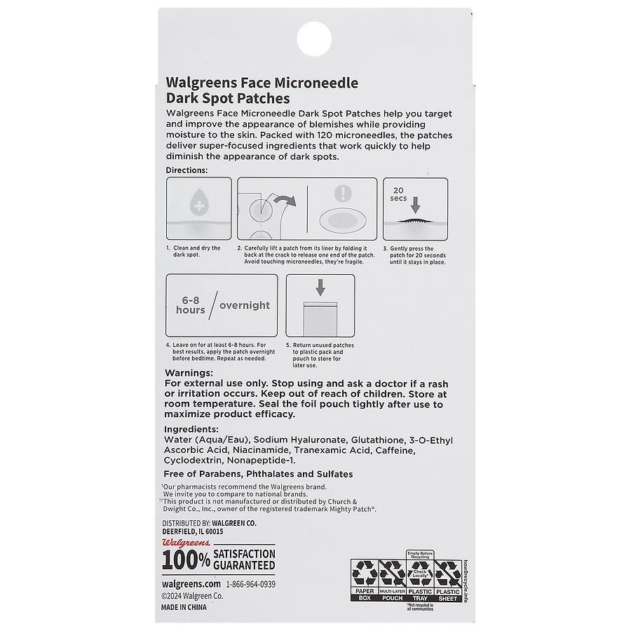 slide 3 of 4, Walgreens Face Microneedle Dark Spot Patches, 9 ct