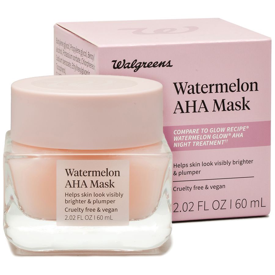 slide 5 of 5, Walgreens Watermelon AHA Mask, 2.02 fl oz