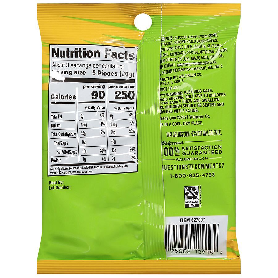 slide 2 of 4, Nice! Gummy Banana Peelable Candy - 2.82 oz, 2.82 oz