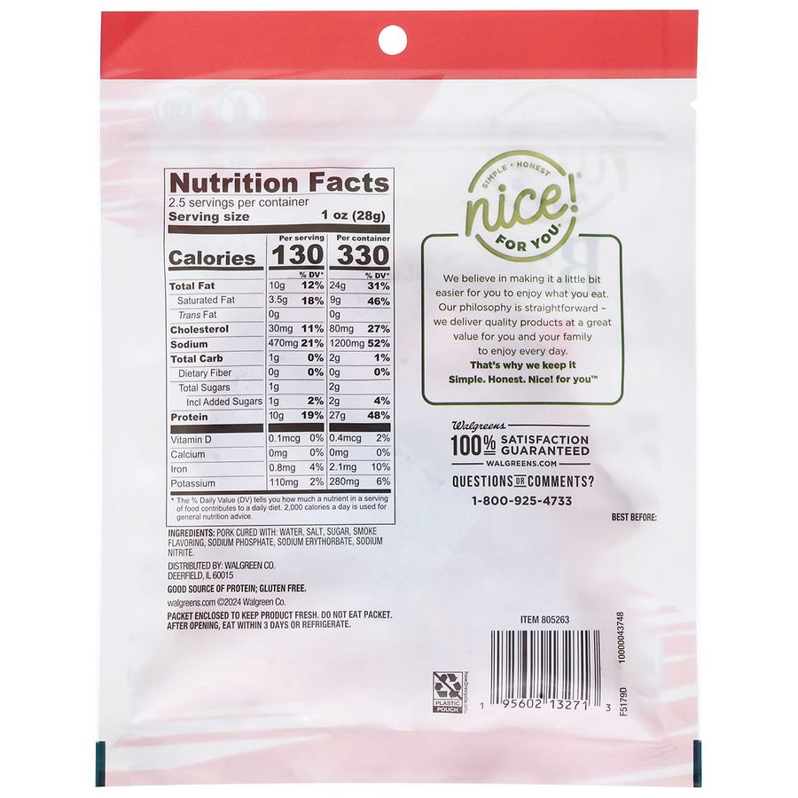 slide 3 of 4, Nice! For You Premium Bacon Jerky, 2.5 oz