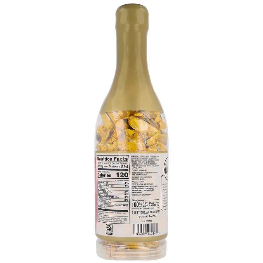 slide 3 of 5, Nice! Champagne Bottle with Toffees, 17.6 oz