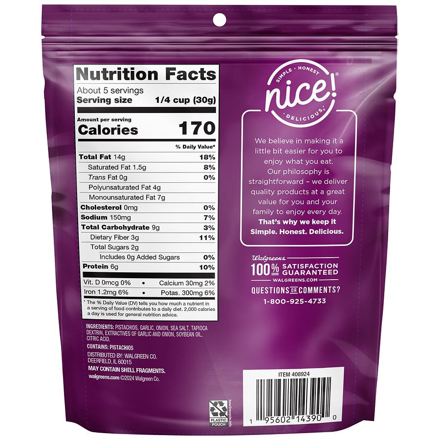 slide 3 of 4, Nice! Pistachio Kernels Garlic Onion, 5.5 oz