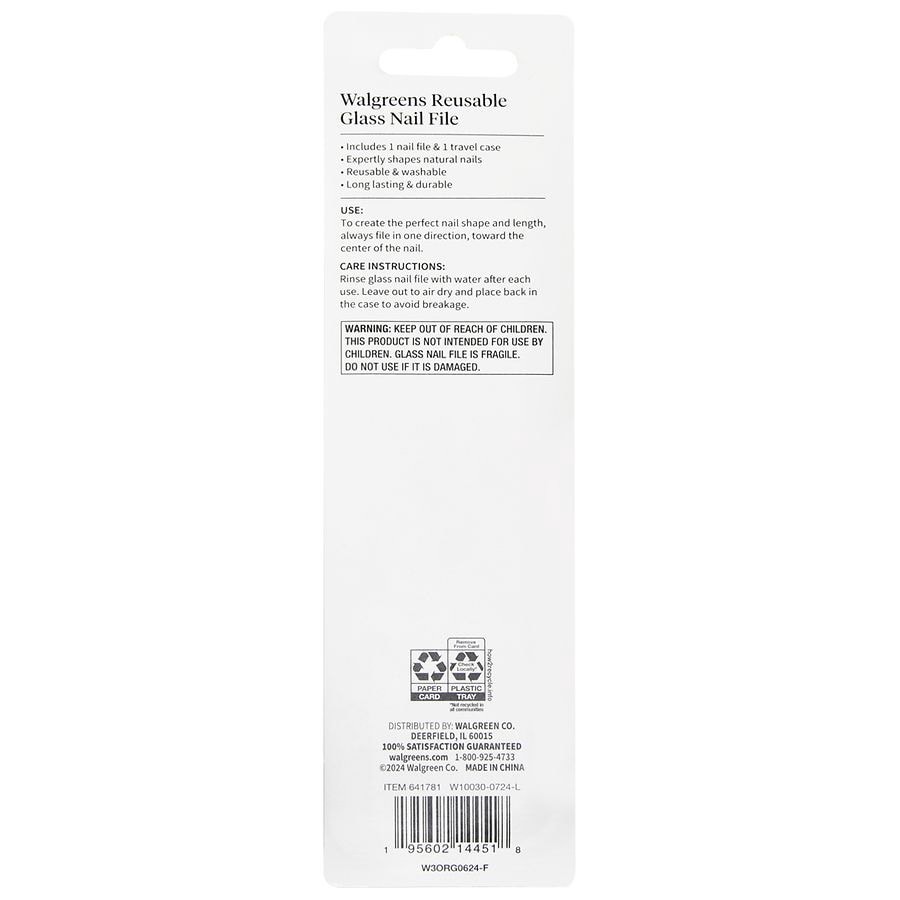 slide 2 of 3, Walgreens Beauty Glass Nail File, 1 ct
