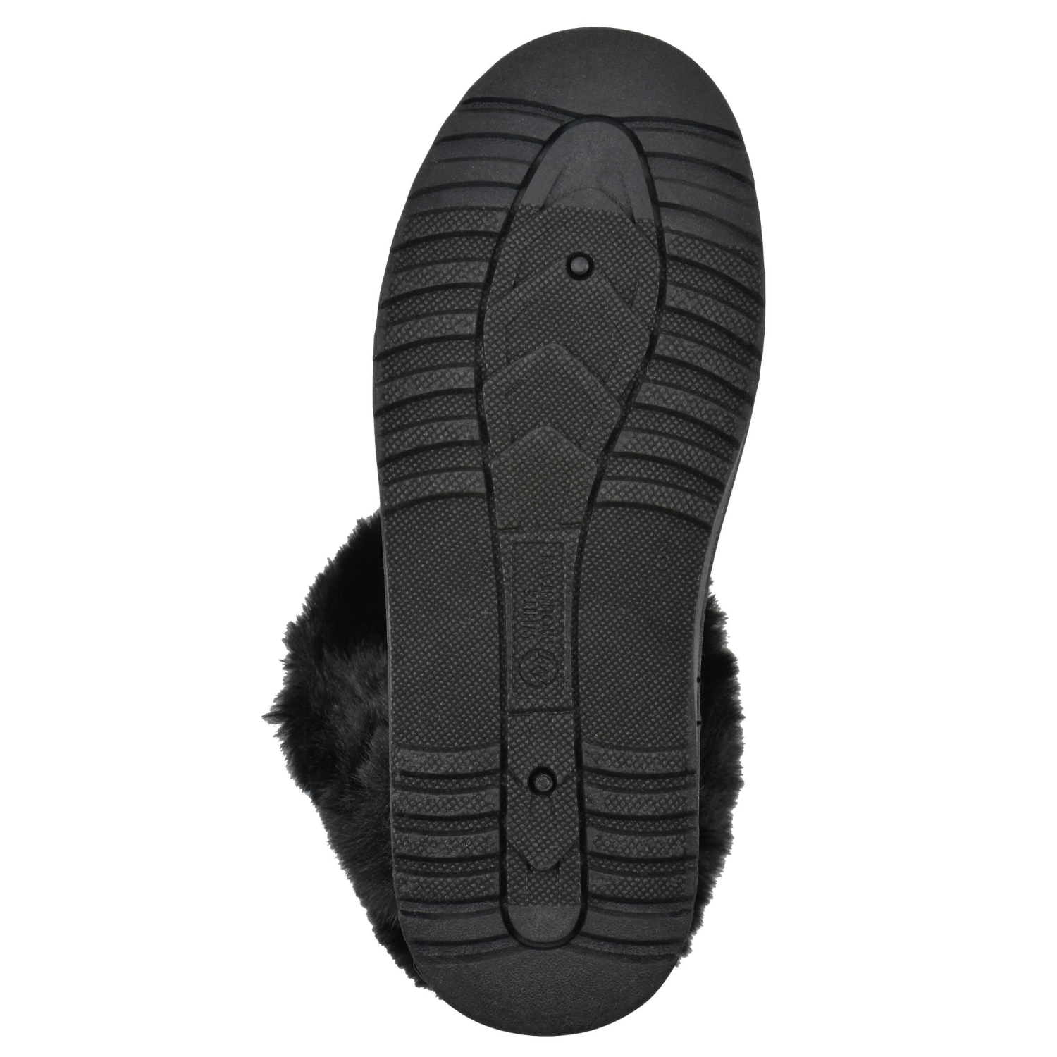 slide 3 of 6, White Mountain Women's Incher Faux Fur Bootie, Black, Size 11, Size 11