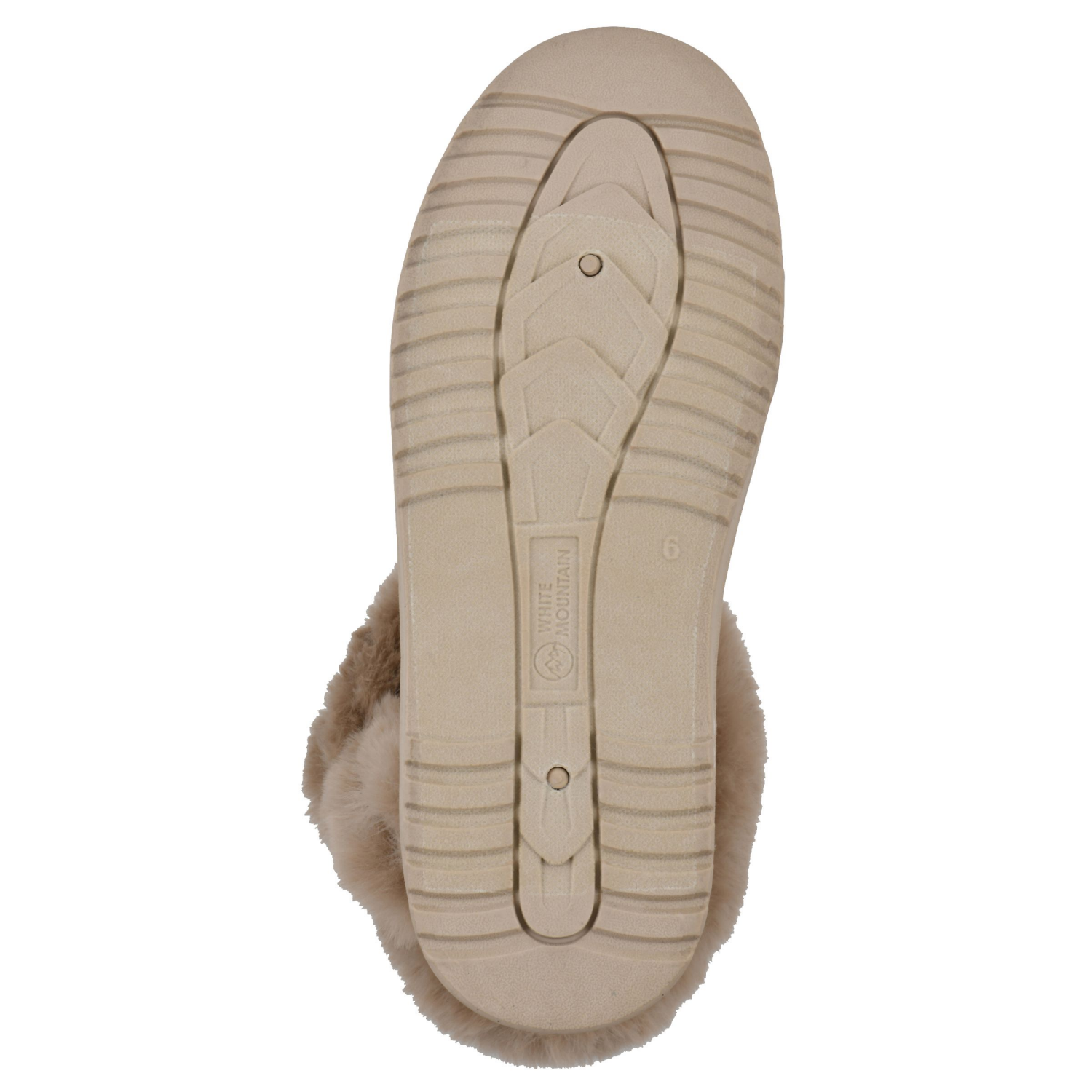 slide 3 of 6, White Mountain Women's Incher Faux Fur Bootie, Dark Beige, Size 7, Size 7