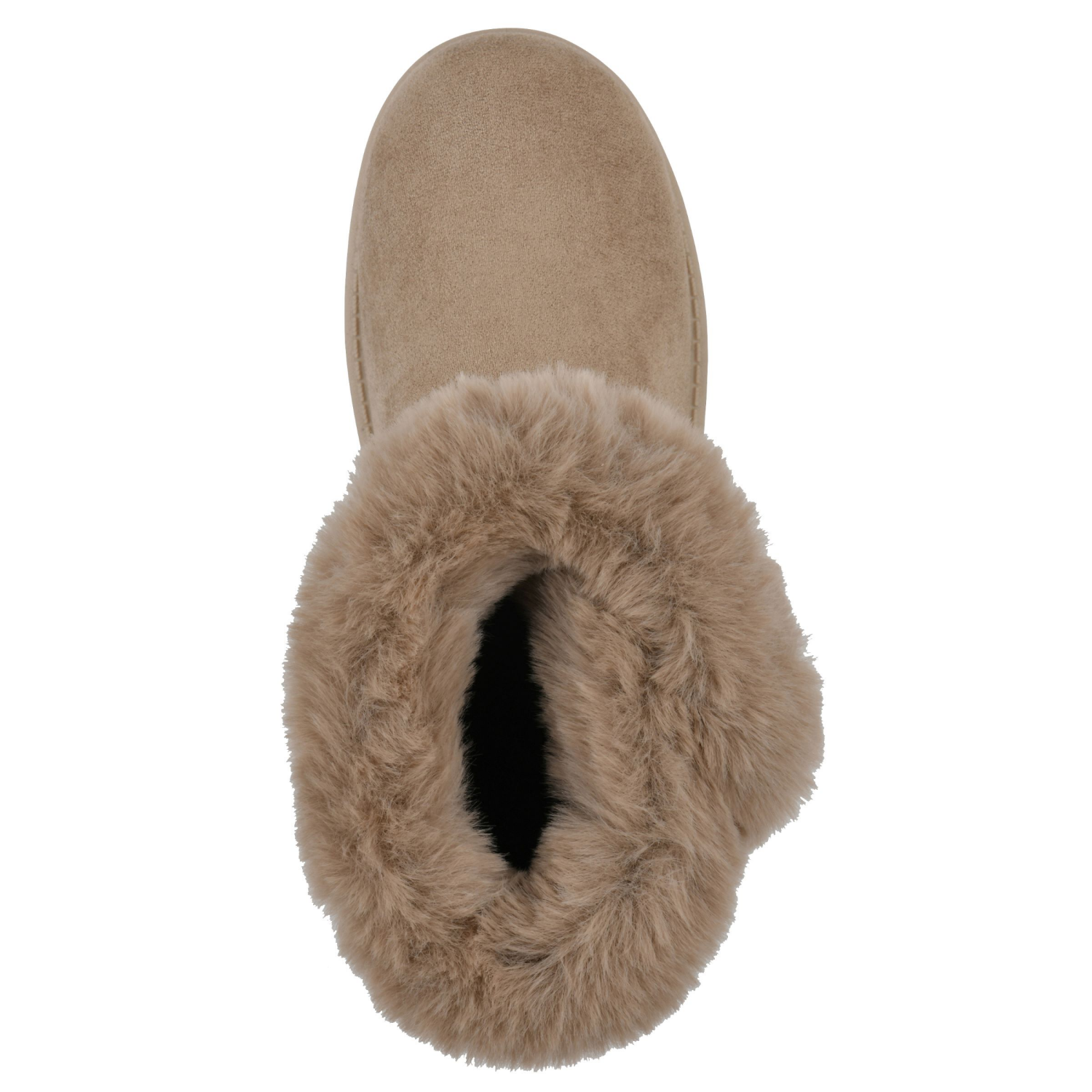 slide 6 of 6, White Mountain Women's Incher Faux Fur Bootie, Dark Beige, Size 10, Size 10