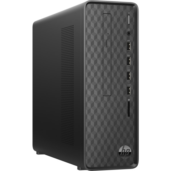 slide 4 of 4, Hp Slim S01-Af1006 Desktop Pc, Intel Pentium Silver, 8Gb Memory, 256Gb Solid State Drive, Windows 10, 1K0E2Aa#Aba, 1 ct