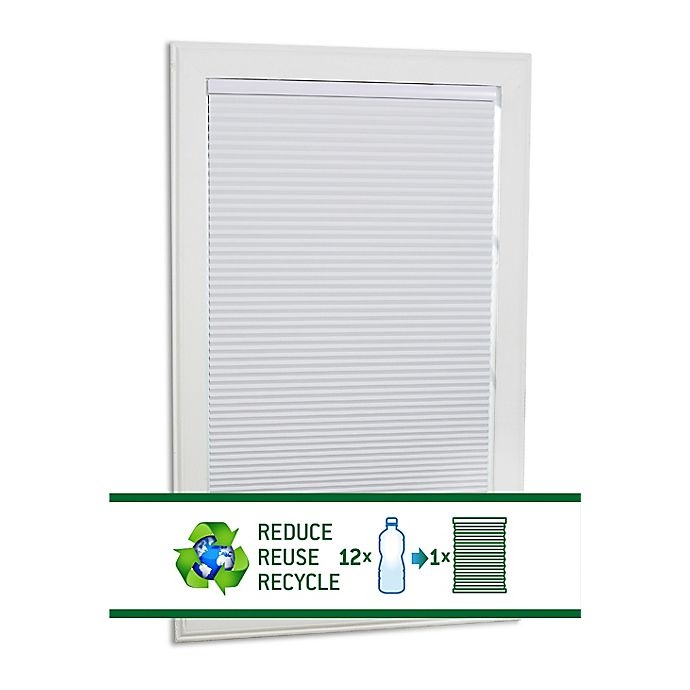slide 2 of 8, ECO HOME Blackout Cordless Cellular Shade - White, 30 in x 64 in