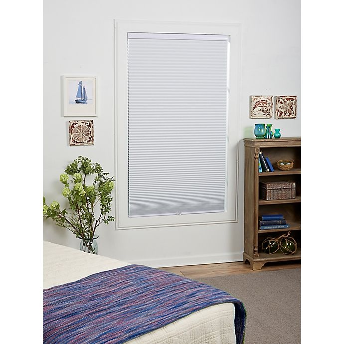 slide 1 of 8, ECO HOME Blackout Cordless Cellular Shade - White, 30 in x 64 in