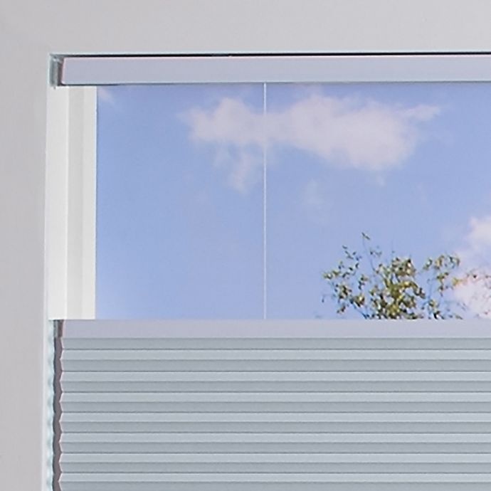 slide 4 of 7, ECO HOME Top-Down Bottom-Up Blackout Cordless Shade - White, 29.5 in x 64 in