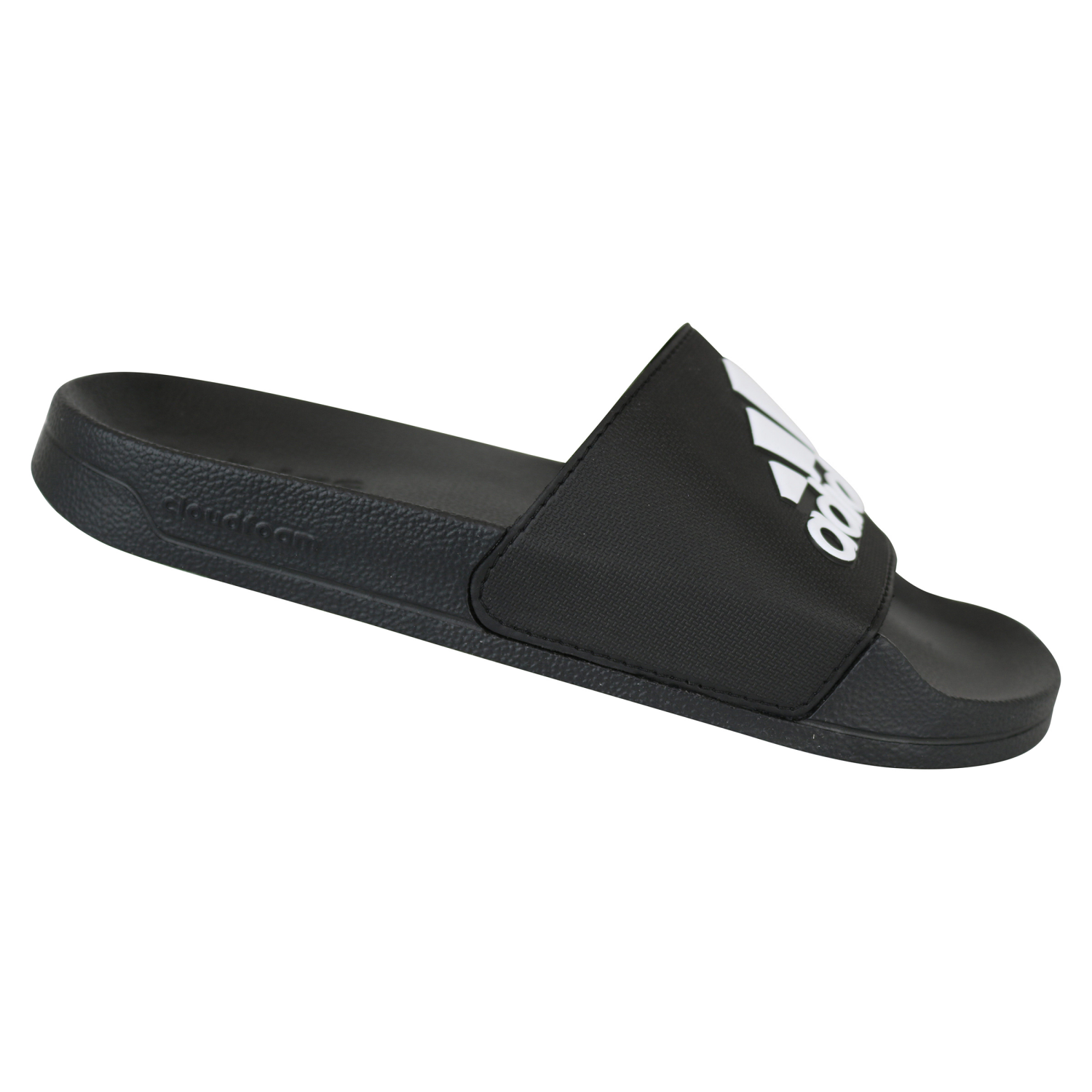 slide 6 of 8, Adidas Men's Adilette Shower Slides, Black, Size 12, 1 ct