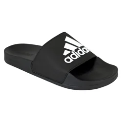 Adidas Men's Adilette Shower Slides, Black, Size 8