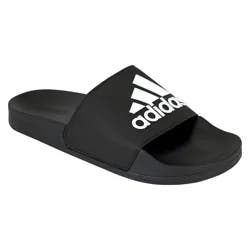 Adidas Men's Adilette Shower Slides, Black, Size 8
