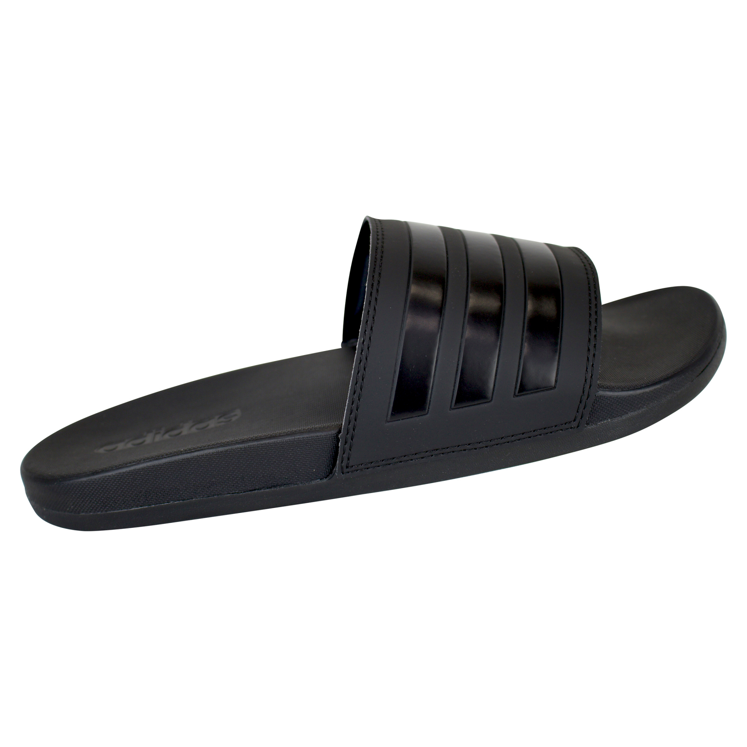 slide 7 of 8, Adidas Adilette Comfort Slides, Black/Black, 8, 1 ct