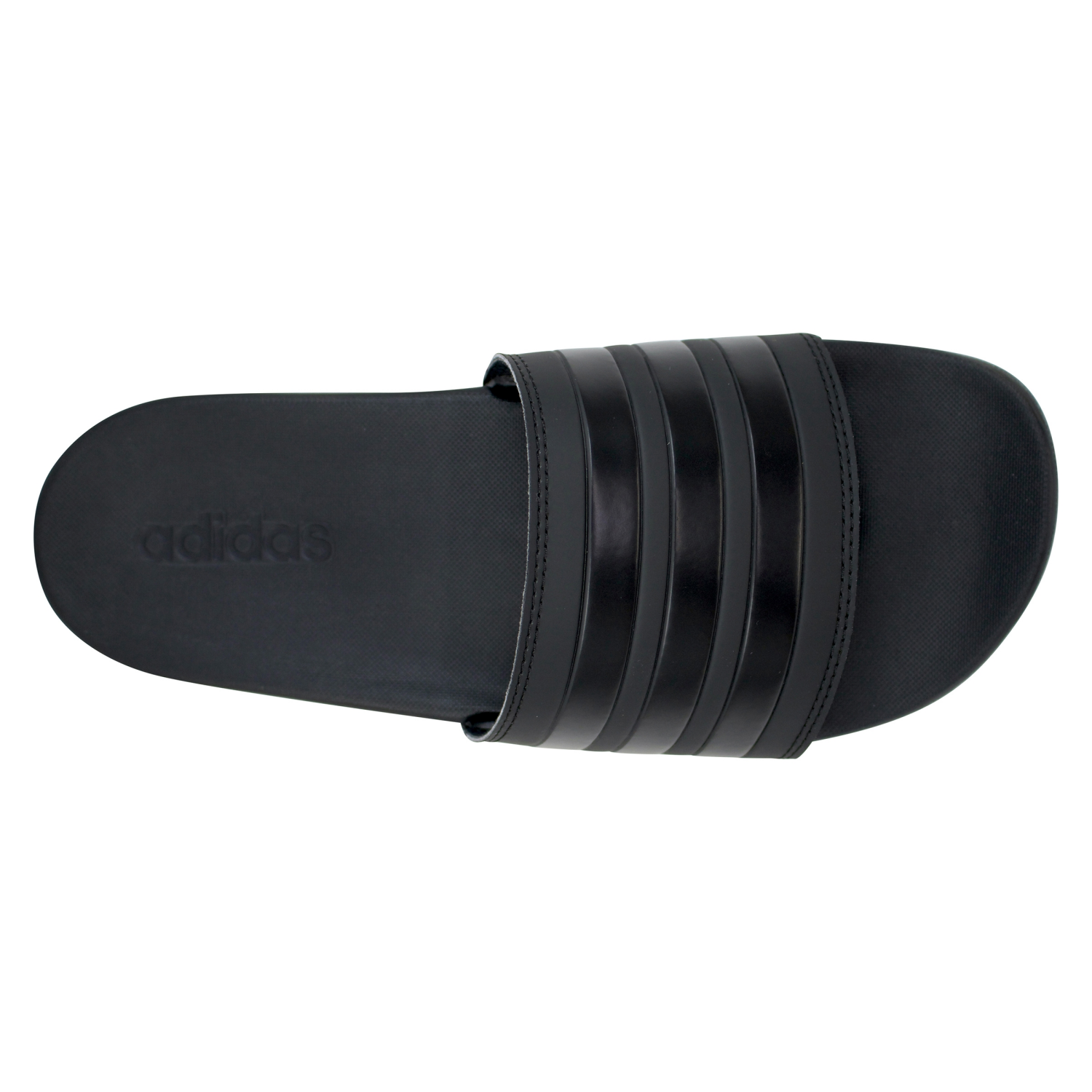 slide 8 of 8, Adidas Adilette Comfort Slides, Black/Black, 9, 1 ct