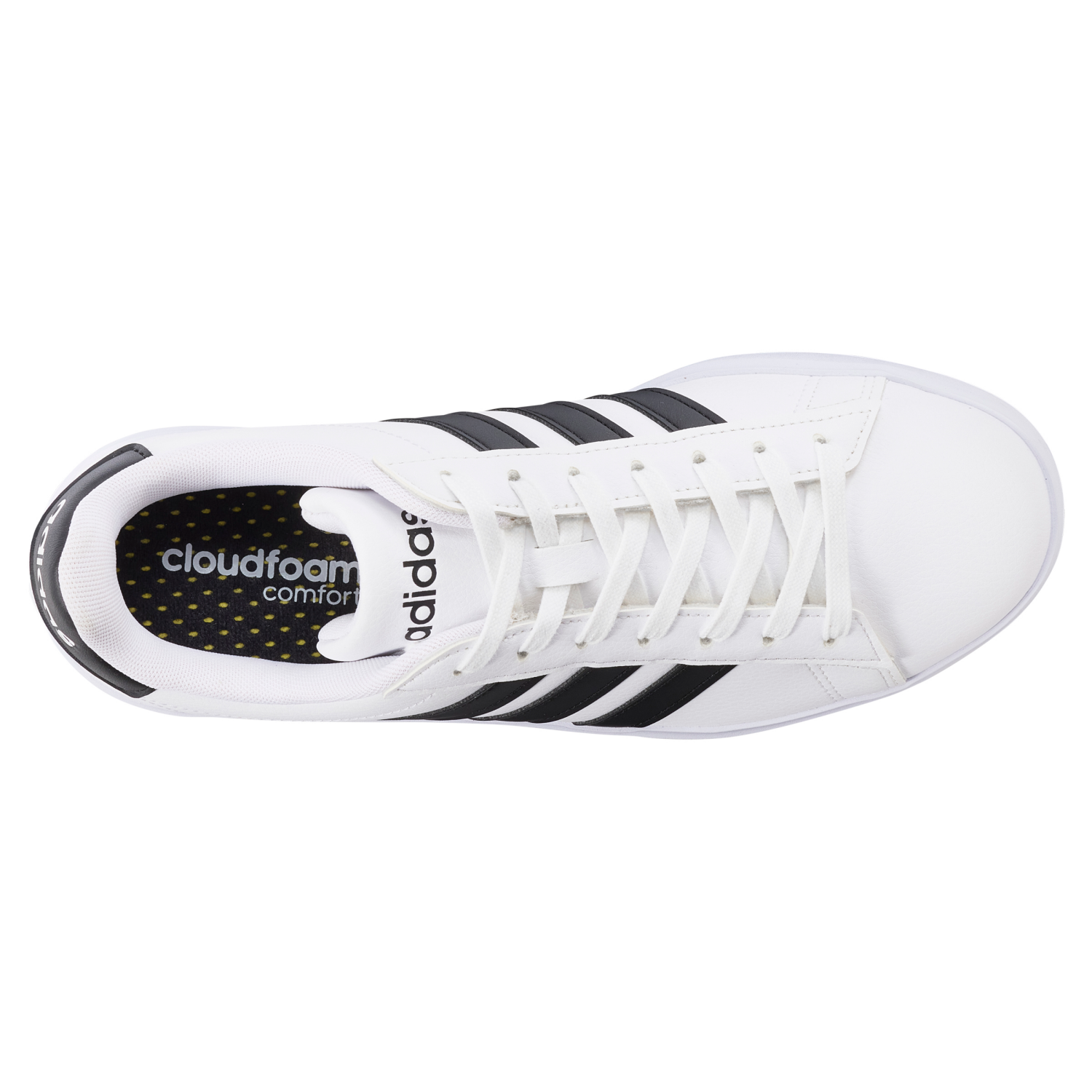 slide 6 of 6, Adidas Women's Grand Court 2.0 Tennis Shoes, White, Black, Size 8.5, 1 ct
