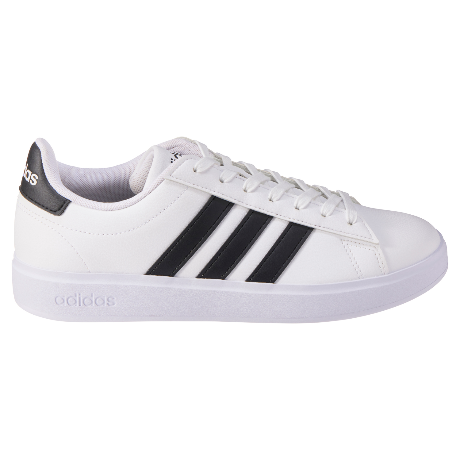 slide 5 of 6, Adidas Men's Grand Court 2.0 Tennis Shoes, White, Black, Size 13, 1 ct