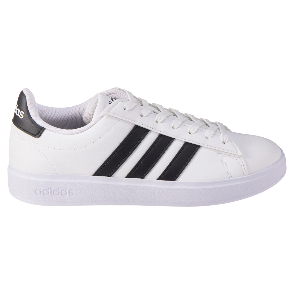 slide 4 of 4, Adidas Men's Grand Court 2.0 Tennis Shoes, White, Black, Size 11, Size 11