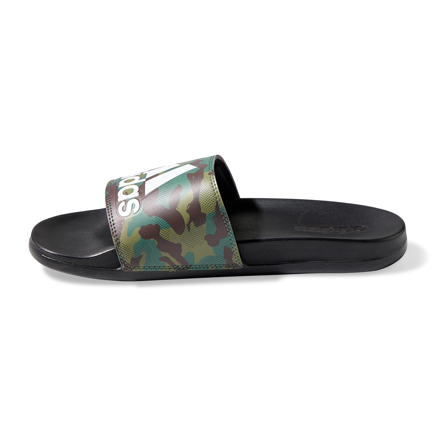 slide 2 of 4, Adidas Adilette Comfort Slide, Black, 11, 1 ct