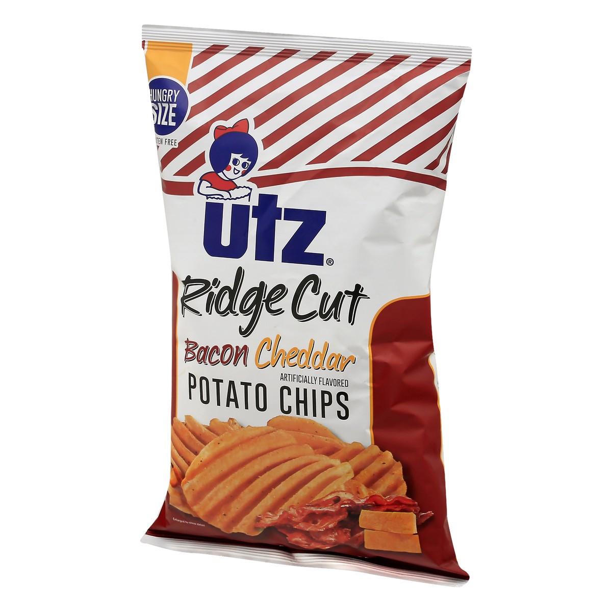 slide 3 of 9, Utz Ridge Cut Hungry Size Bacon Cheddar Potato Chips 7.5 oz, 7.5 oz