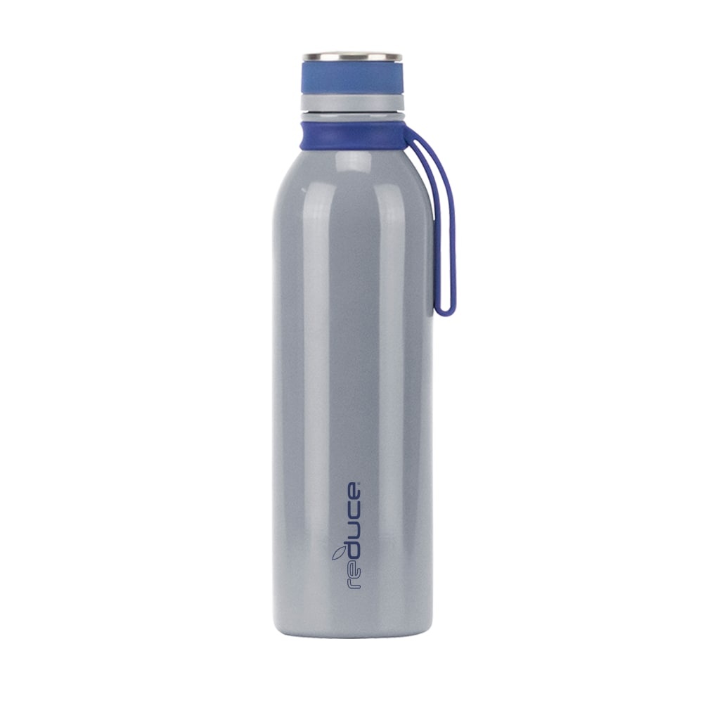 slide 1 of 4, Reduce Stainless Steel Hydro Pro Water Bottle with Strap - Grey, 28 oz