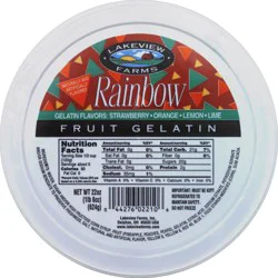 Lakeview Farms Winky Rainbow Fruit Gelatin