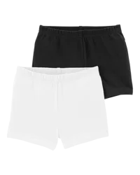 Carter's Carters Kid 2-Pack Black & White Shorts Black 5