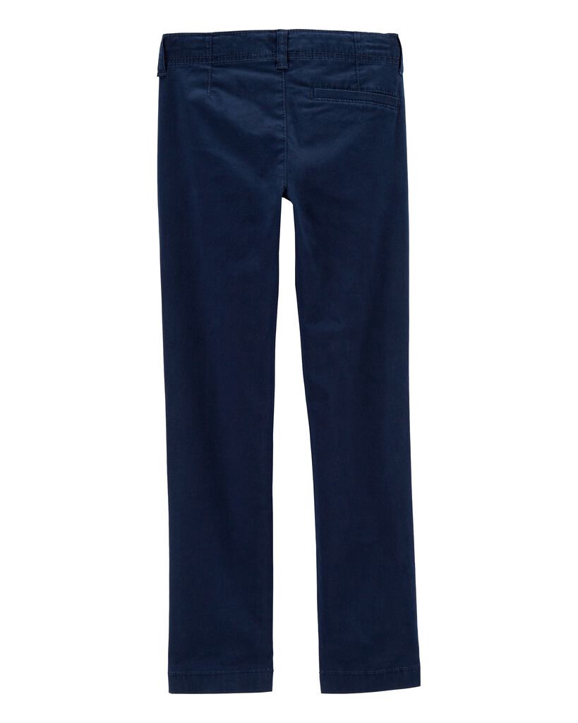 slide 2 of 2, Oshkosh Kid Slim Tapered Chino Pants Navy 14S, 1 ct