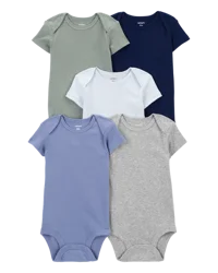 Carters Baby 5-Pack Short-Sleeve Bodysuits Multi 3M
