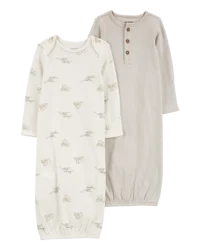 Carters Baby 2-Pack Sleeper Gowns Multi PRE