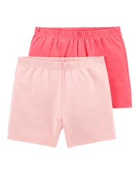 Carter's Kid 2-Pack Pink Bike Shorts - Size 7