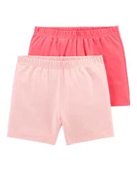 Carter's Kid 2-Pack Pink Bike Shorts Pink 8