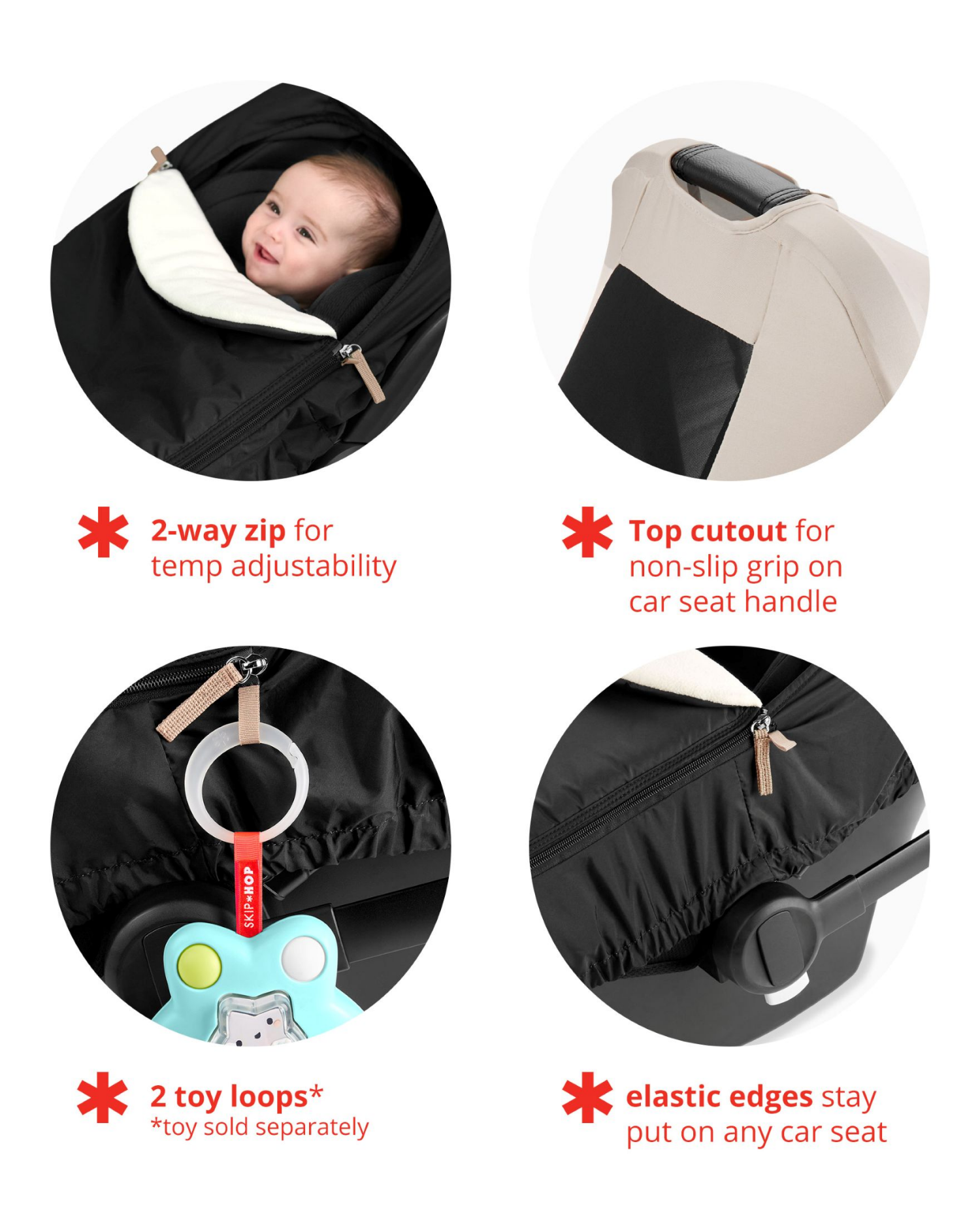 slide 2 of 5, Skip Hop All Season Car Seat Cover, 1 ct