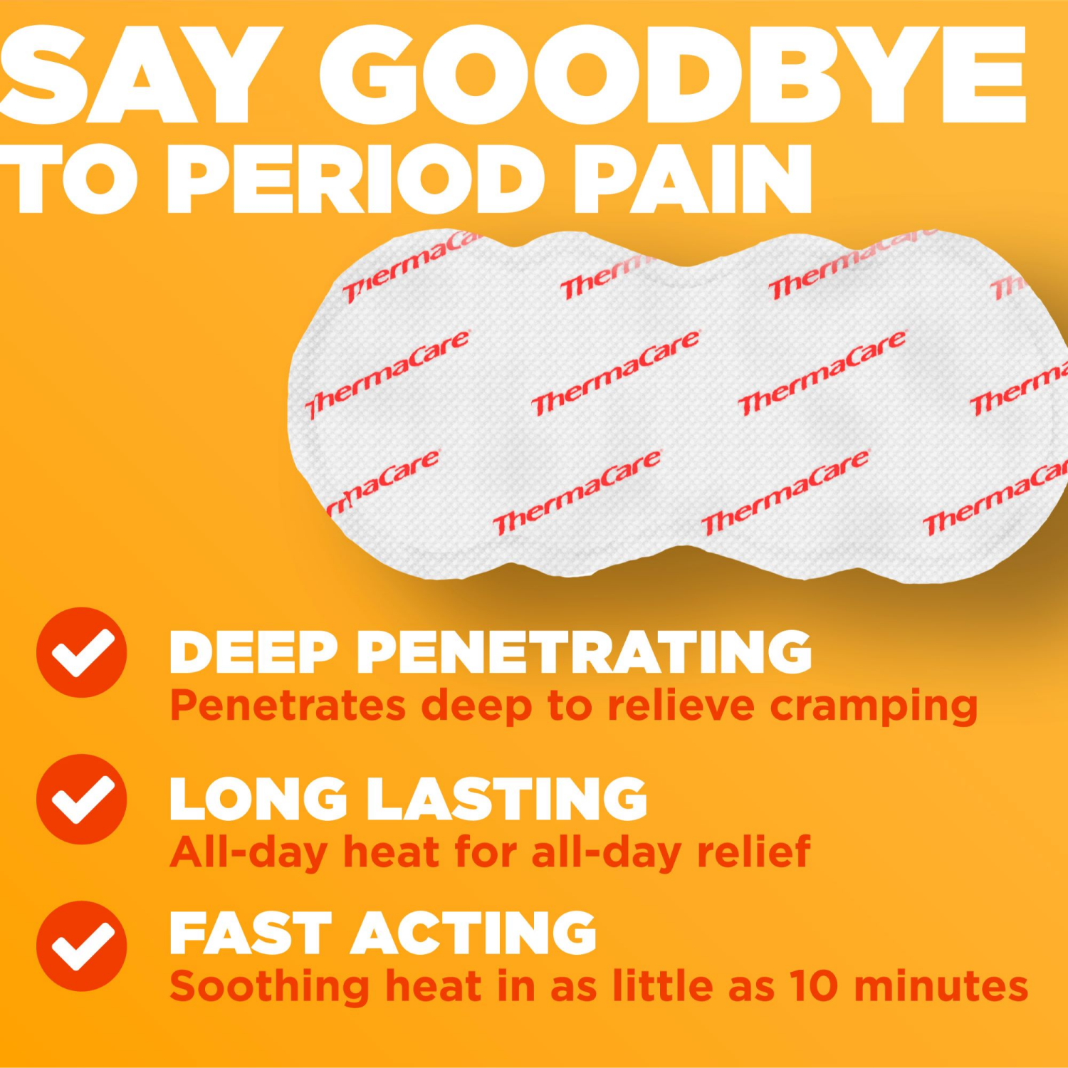 slide 3 of 5, ThermaCare Heat Therapy Heatwraps, Menstrual, Pain Therapy4 Heatwraps, 4 ct