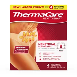 ThermaCare Heat Therapy Heatwraps, Menstrual, Pain Therapy4 Heatwraps